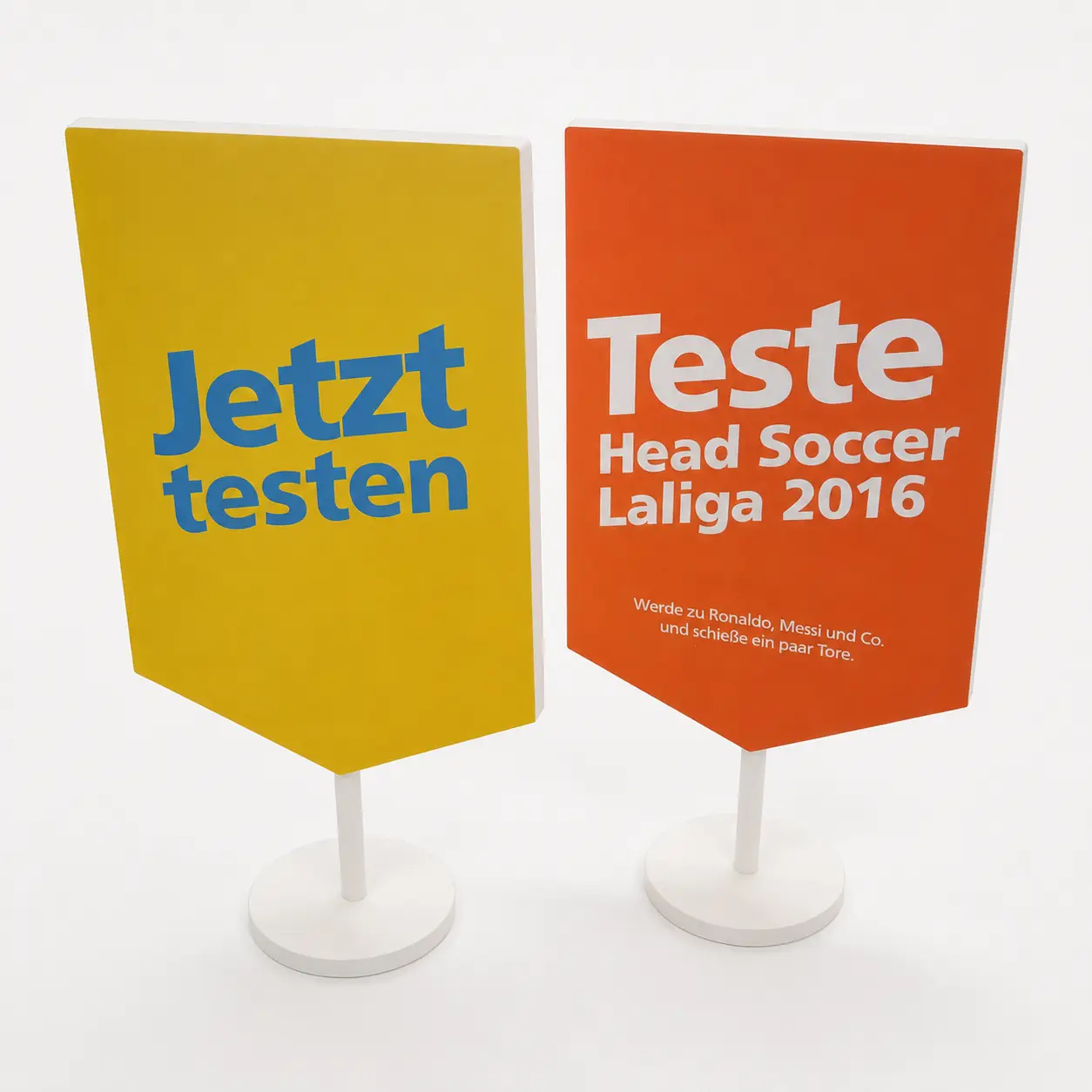 Werbeaufsteller – erste Ansicht