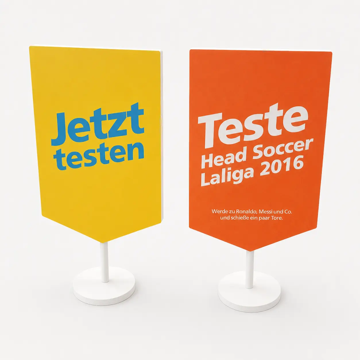 Werbeaufsteller – zweite Ansicht