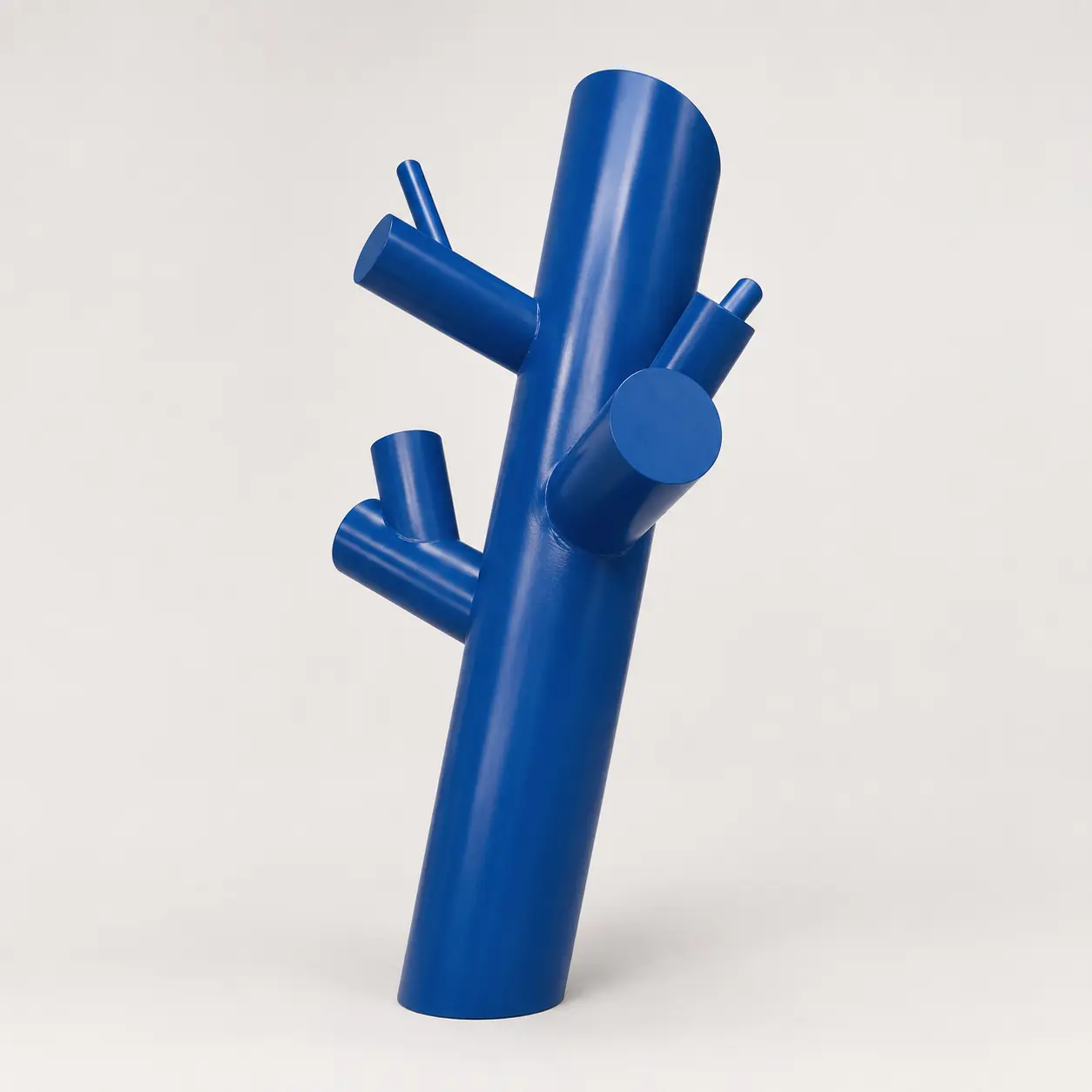 Blauer Objektständer